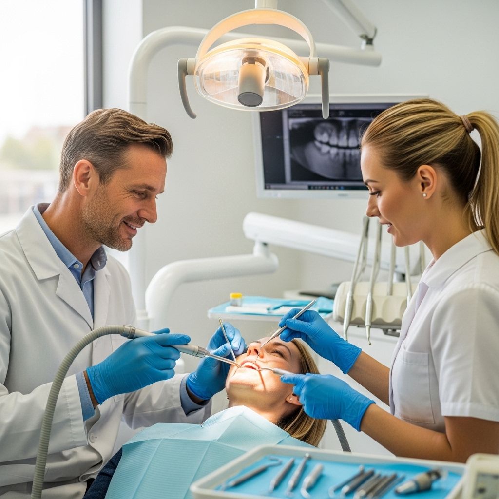 Excelencia - Equipo dental profesional en tratamiento